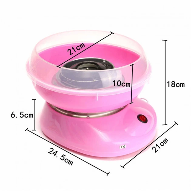 Апарат для приготування солодкої вати Cotton Candy Maker рожевий (12)