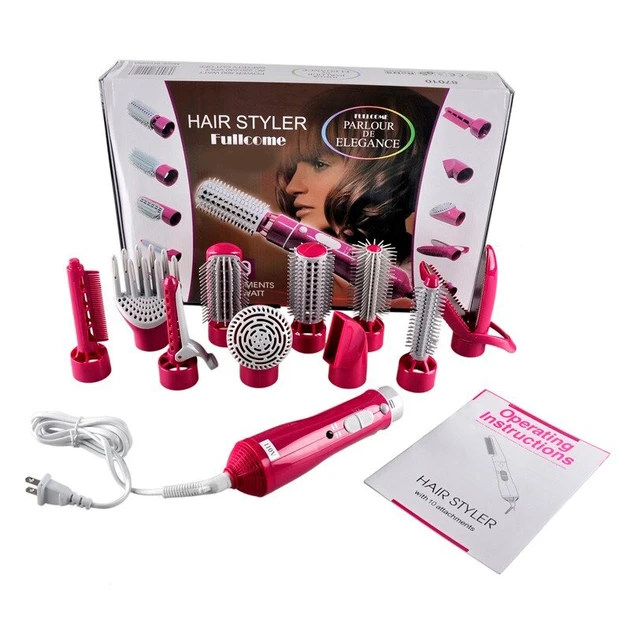 Фен щітка 10 в 1 Fullcome Hair Styler ST300 Професійний багатофункціональний стайлер для випрямлення та завивки волосся (10346)