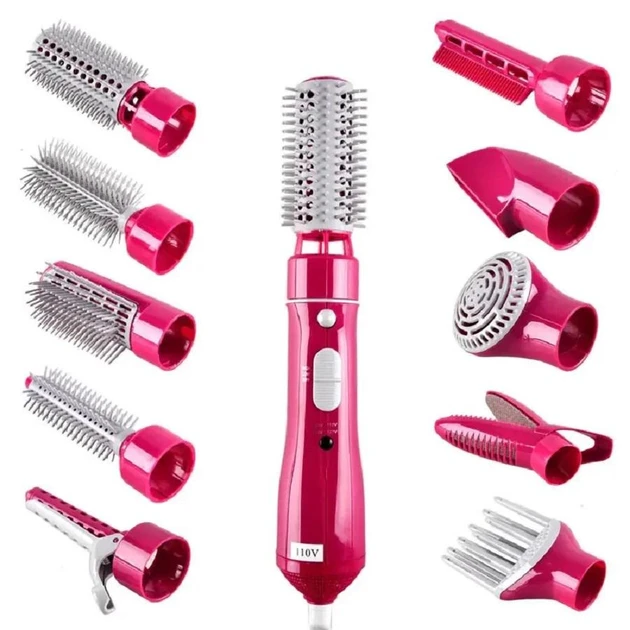 Фен щітка 10 в 1 Fullcome Hair Styler ST300 Професійний багатофункціональний стайлер для випрямлення та завивки волосся (10346)