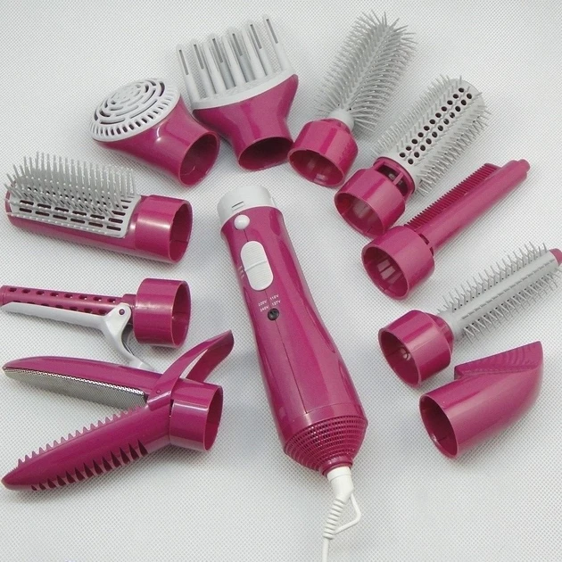 Фен щітка 10 в 1 Fullcome Hair Styler ST300 Професійний багатофункціональний стайлер для випрямлення та завивки волосся (10346)