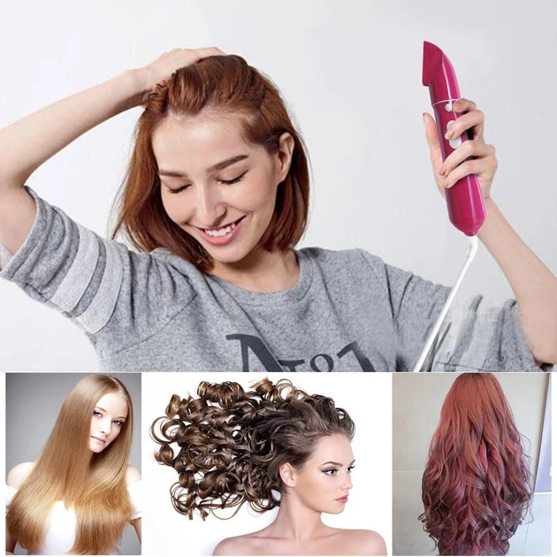 Фен щітка 10 в 1 Fullcome Hair Styler ST300 Професійний багатофункціональний стайлер для випрямлення та завивки волосся (10346)