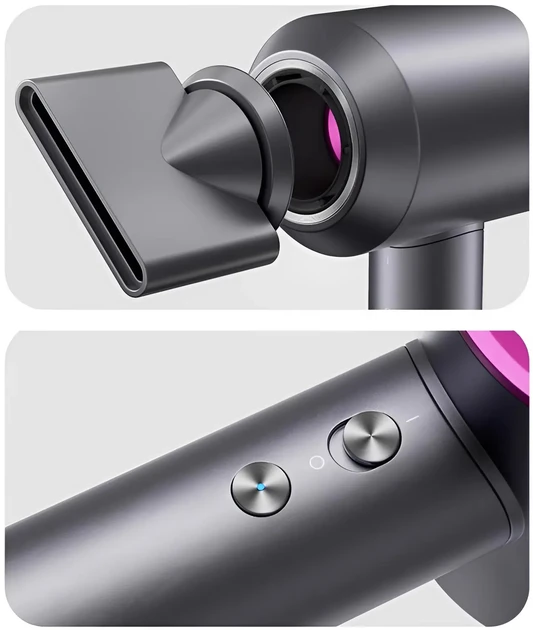 Професійний фен Supersonic Hair Dryer 5 в 1 PRO з турборежимом та іонізацією з 5 насадками для укладання (10)