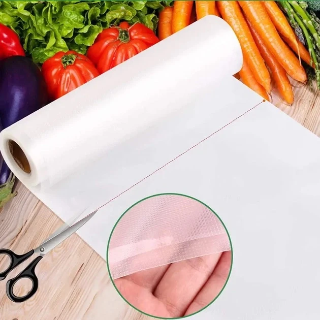 Пакети для вакууматора гофровані для вакуумного пакування рифлені в рулоні 5 м х 20 см (100)