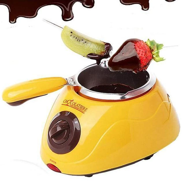 Прибор для приготовления шоколадного фондю (фондюшница) Chocolatiere 250мл. с инструментами и формами для конфет 25Вт. (24)