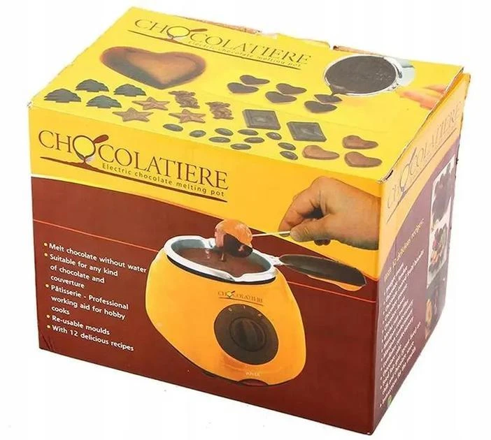 Прибор для приготовления шоколадного фондю (фондюшница) Chocolatiere 250мл. с инструментами и формами для конфет 25Вт. (24)