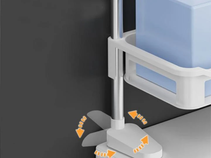 Полка стеллаж в ванную 3 яруса настенная Portable Toilet And Bathroom Storage Rack (30)