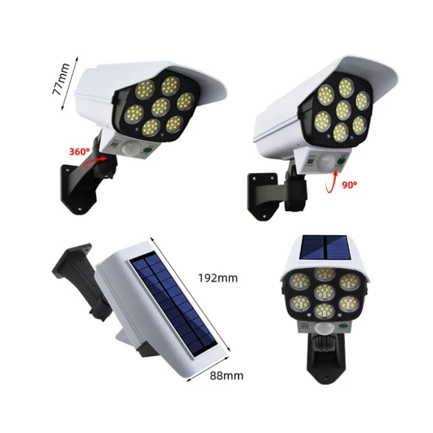 Муляж камера+прожектор Белый 7 LED Solar Sensor Light (80)
