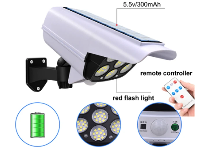 Муляж камера+прожектор Белый 7 LED Solar Sensor Light (80)