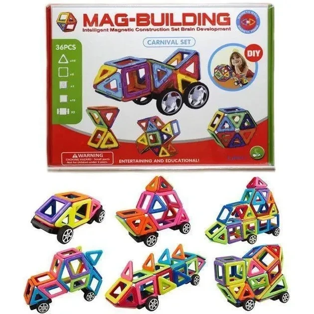 Конструктор Mag Building магнітний, 48 деталей (60)