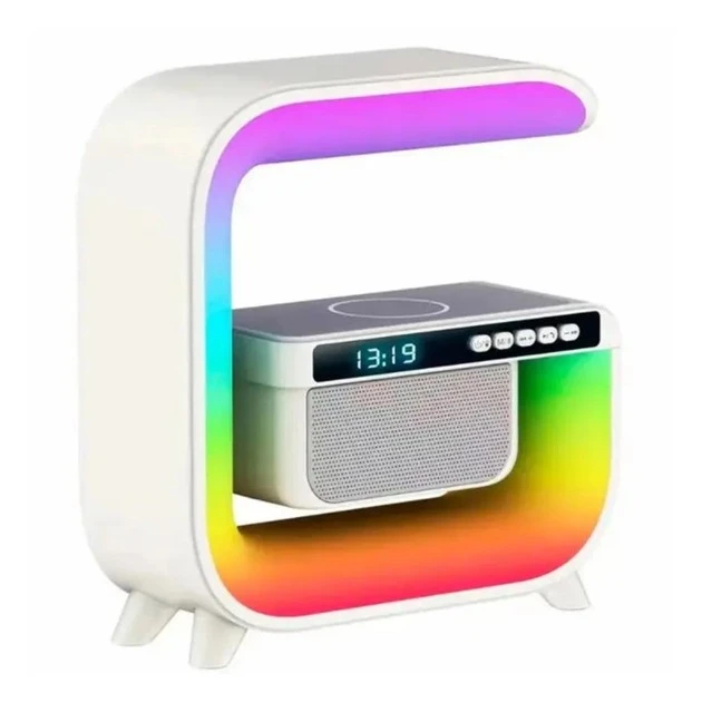 Нічник акумуляторний HM-G3 з бездротовою зарядкою і Bluetooth колонкою (24)