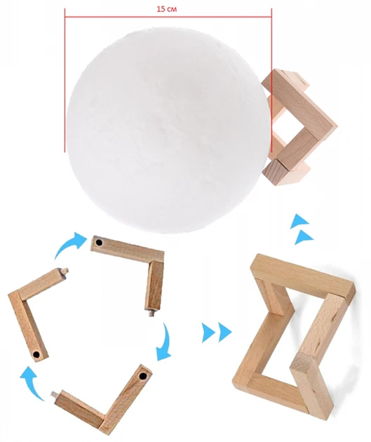 Лампа місяць Magic 3D Moon Lamp 15 см (48)