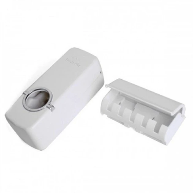 Пластмасовий дозатор для зубної пасти та тримач для зубної щітки Toothpaste Dispense (120)