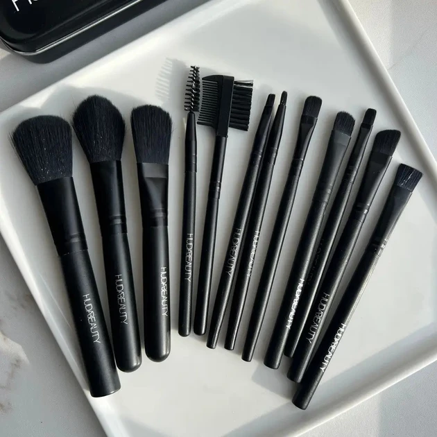 Набір пензлів HUDA BEAUTY face and eyes wet powder makeup brush 12 шт (160)