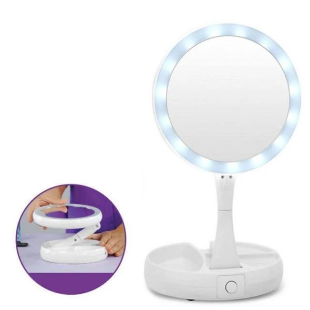 Косметическое настольное зеркало для макияжа с LED подсветкой My Foldaway Mirror (48)