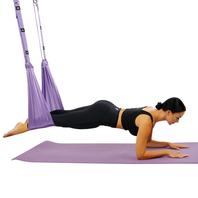 Гамак-резинка с ремнями для аэройоги Air Yoga Rope, подвесной регулируемый гамак для йоги и фитнеса (60)