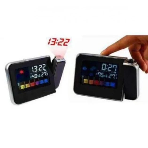 Годинник-метеостанція з проєктором часу Color Screen Calendar (60)