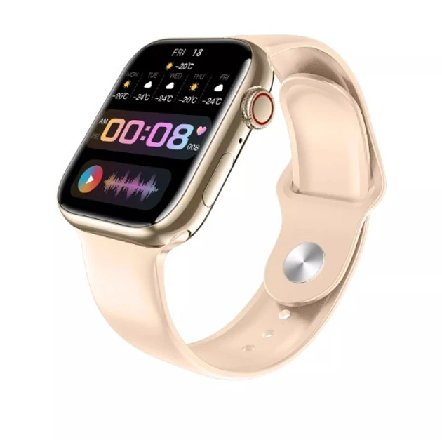 Часы Smart watch GS7 Mini (Черный, розовый) (100)