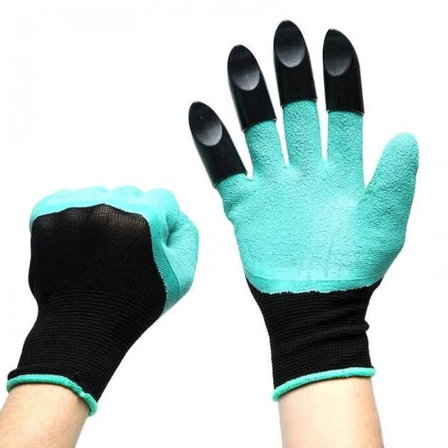 Рукавиці для садівництва та городу з пазурами, гумові GARDEN GLOVE (200)