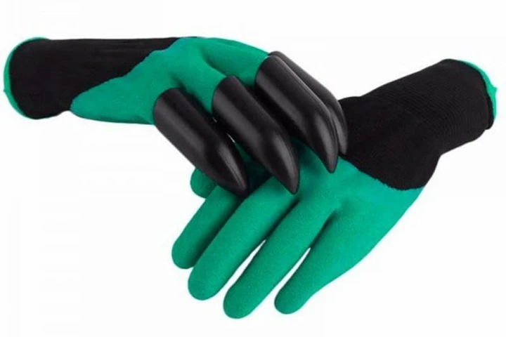 Рукавиці для садівництва та городу з пазурами, гумові GARDEN GLOVE (200)