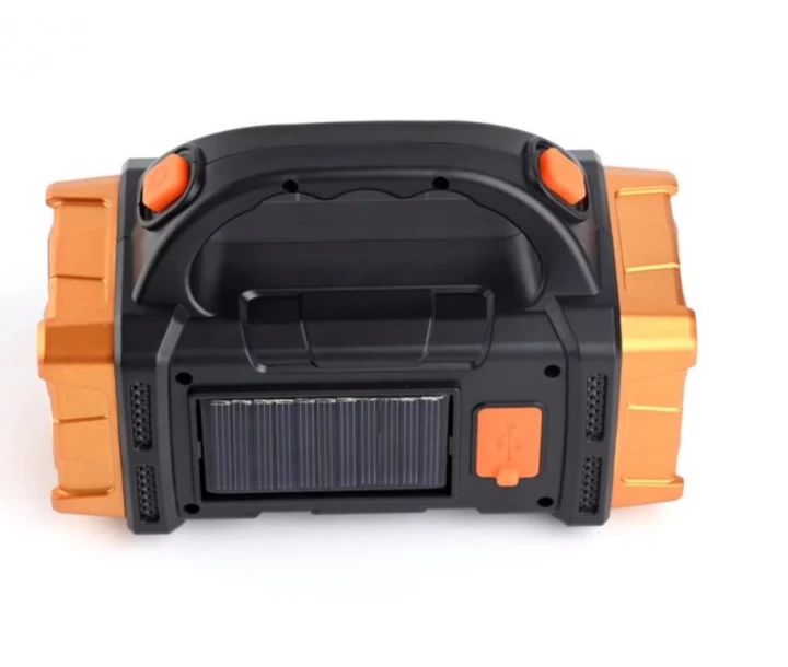 Акумуляторний LED ліхтар-лампа Hurry Bolt HB-2678 з Power Bank на сонячній батареї Жовтогарячо/Чорний (84)