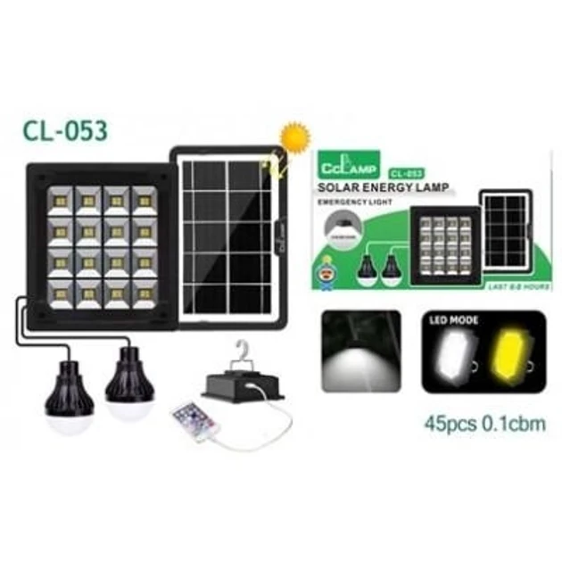 Багатофункціональний ліхтар Cclamp CL-053 PowerBank із сонячною батареєю і 2 LED-лампи (45)