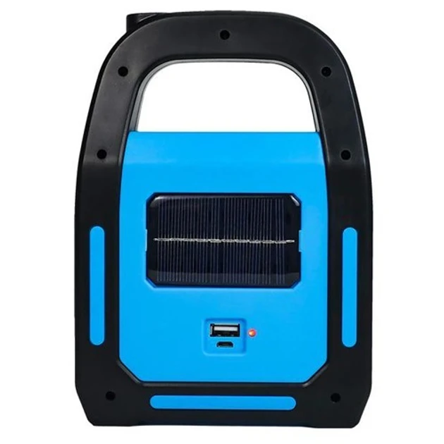 Ліхтар кемпінг переносний HB-9707A-1LED+COB+LED, power bank, Li-Ion акум., сонячна батарея, ЗП microUSB (60)
