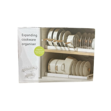 Сушарка для посуду, кришок, прошивань випічки expanding cookware organiser (32)