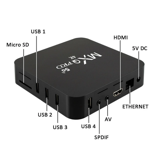 Март ТВ Приставка для телевизора TV BOX SMART с пультом TV Box Android MXQ 4k Pro 5G 4GB+64GB (40)