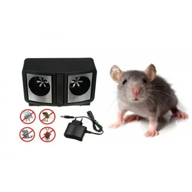 Ультразвуковой электронный отпугиватель dual sonic pest (100)
