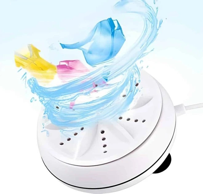 Портативна ультразвукова пральна машина з мініUSB Mini Wash (80)