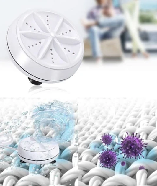 Портативна ультразвукова пральна машина з мініUSB Mini Wash (80)