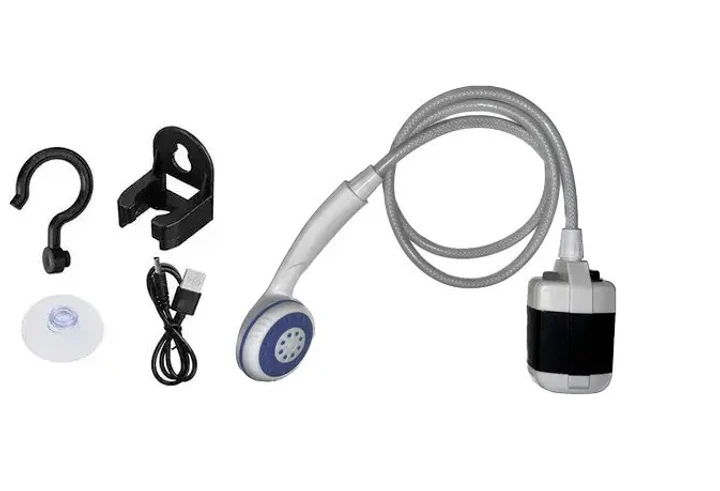 Душ портативний, кемпінговий із помпою на акумуляторі Portable Outdoor Shower (40)