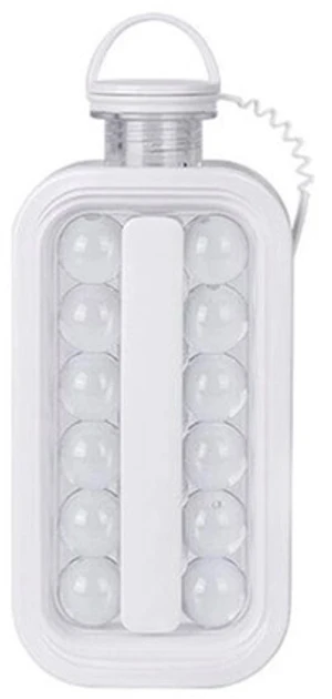 Портативна силіконова форма для льоду пляшка 2 в 1 ICE CUBE TRAY (40)