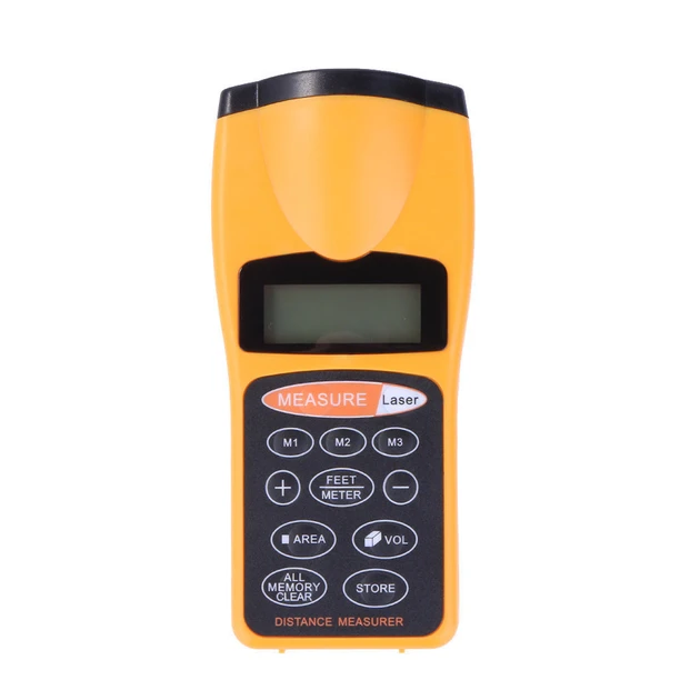 Ультразвуковий далекомір із лазерною указкою CAPITAL CP-3007 LCD жовтий (100)