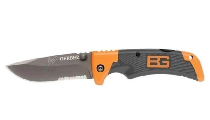 Нож Складной Gerber Bear Grylls Scout раскладной большой в чехле 22 см. (240)