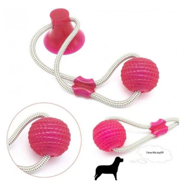 Іграшка для хатніх тварин із присоском, Dog Toy Rope (100)