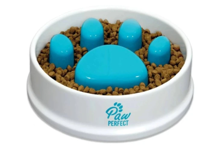 Миска для тварин Paw Perfect у формі лапки, із захистом від задухи (60)