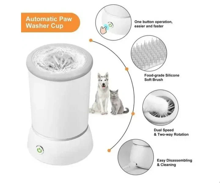 Портативна лапомийка для тварин pet automatic (60)