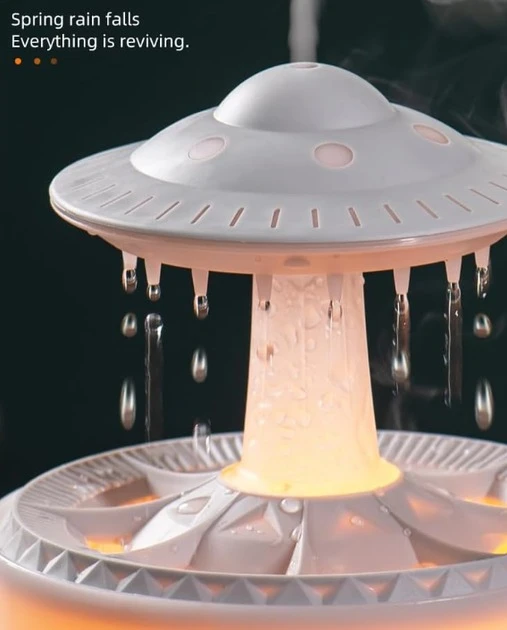 Портативний зволожувач повітря для ароматерапії з дощовою хмарою raindrop aromatherapy machine (30)