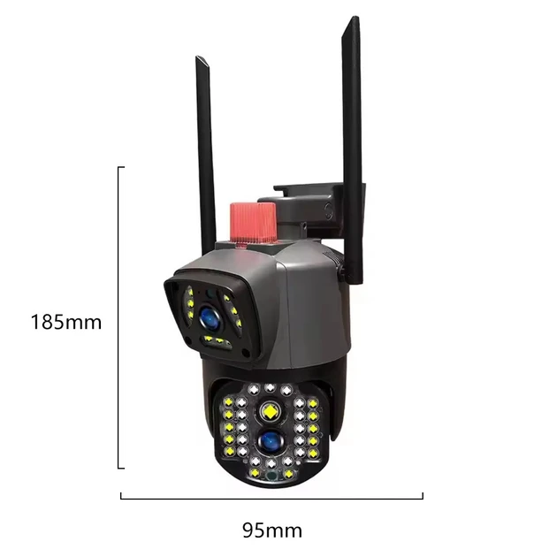 IP-камера відеоспостереження V380 V10 4G Wi-Fi 2 об'єктива 4MP+4MP з віддаленим доступом (24)