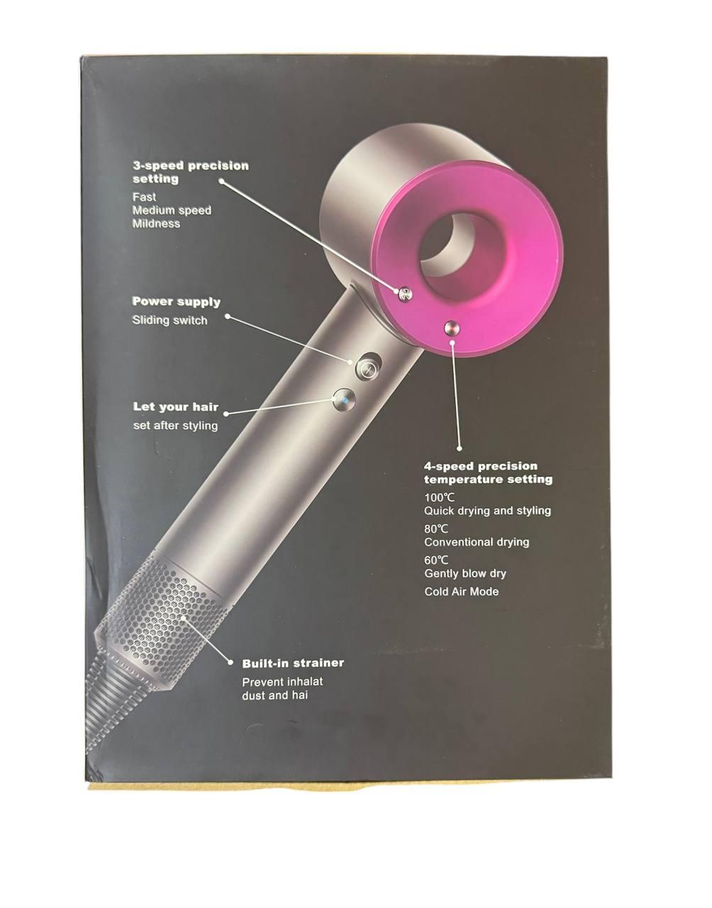 Професійний фен Supersonic Hair Dryer 5 в 1 PRO з турборежимом та іонізацією з 5 насадками для укладання (10)