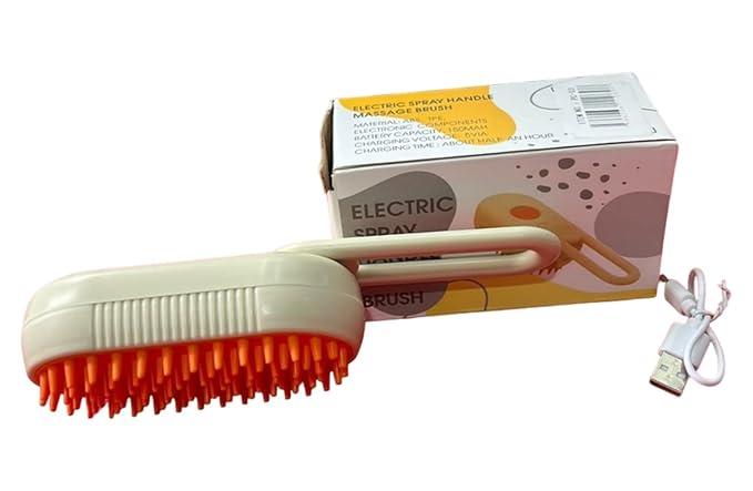 Масажна щітка з ручкою-розпилювачем для тварин Electric spray handle massage brush (150)