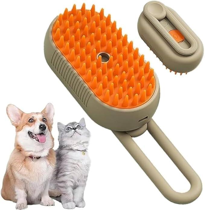 Масажна щітка з ручкою-розпилювачем для тварин Electric spray handle massage brush (150)