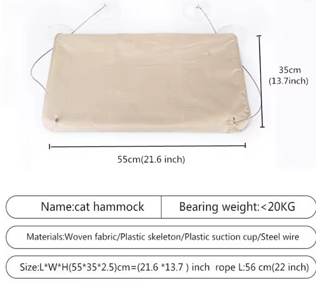 Віконна ліжко для кота Sunny Window Seat Cat Bed (32)