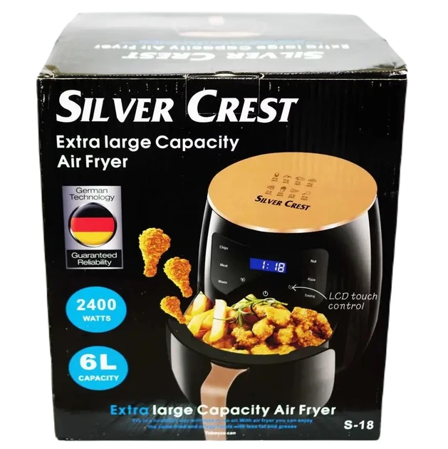 Аэро Фритюрница Silver Crest S-18 сенсорная 6L 2400W (4)