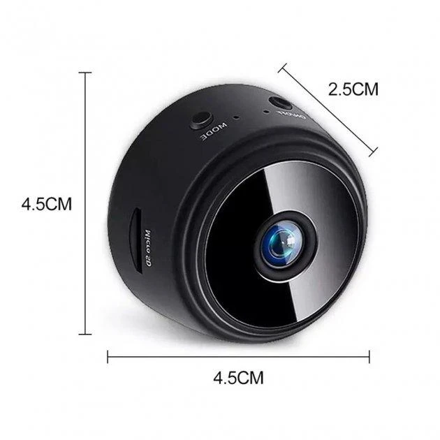 Відеокамера Mini A9 IP Wi-Fi 1080P HD чорний (200)