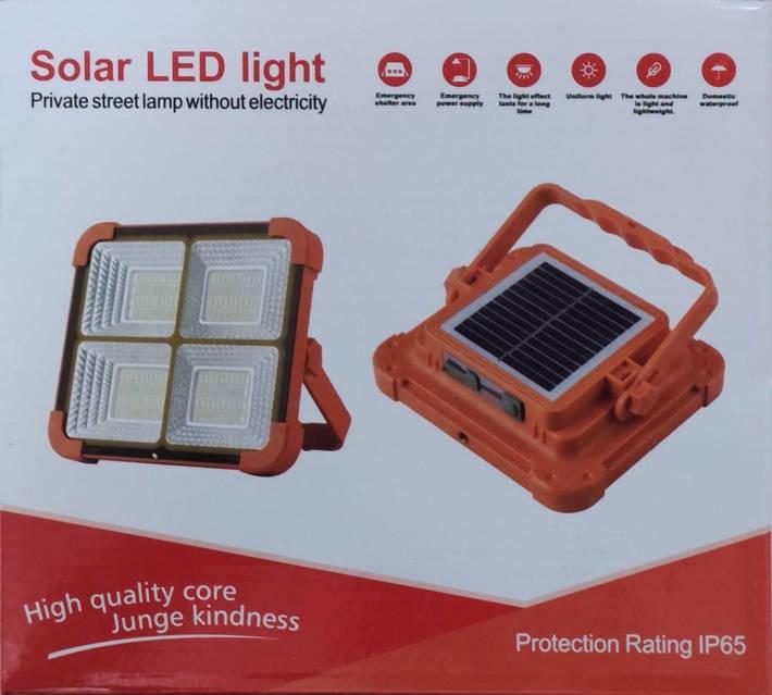 Мощный фонарь-прожектор с солнечной панелью Solar IP65