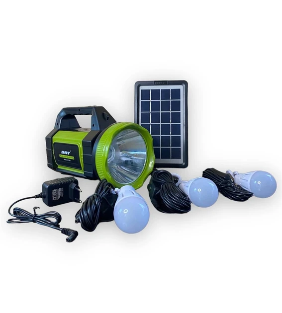 Зарядний пристрій і освітлювальна станція на сонячній батареї DAT Solar Light AT-9023 з радіо та MP3