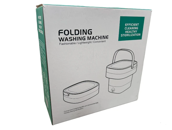 Міні пральна машина компактна 12 кг економія води Folding washing machine блакитний/рожевий/зелений (12)