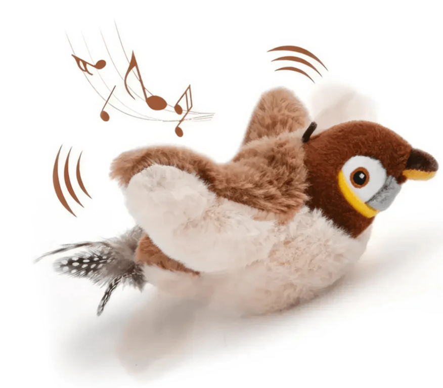 Інтерактивна іграшка горобець що махає крилами Flapping Cat Bird Toys (120)